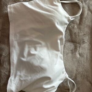 HALARA White Stretch Bralette Cami